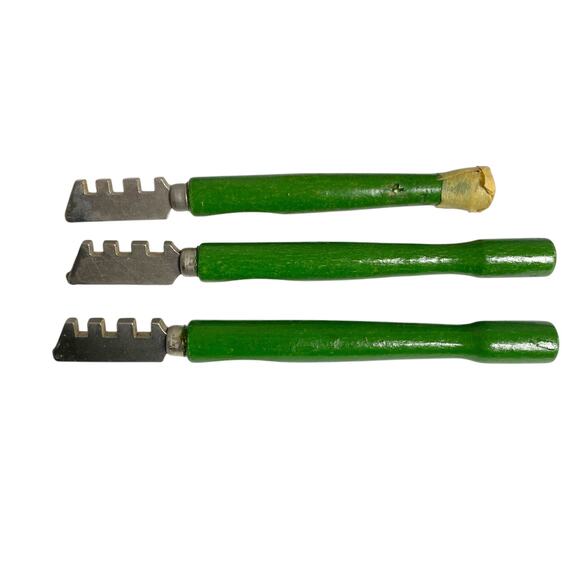 Vintage Diamantor No 200 Green Handle Single Wheel Glass Cutter Germany - Picture 1 of 7